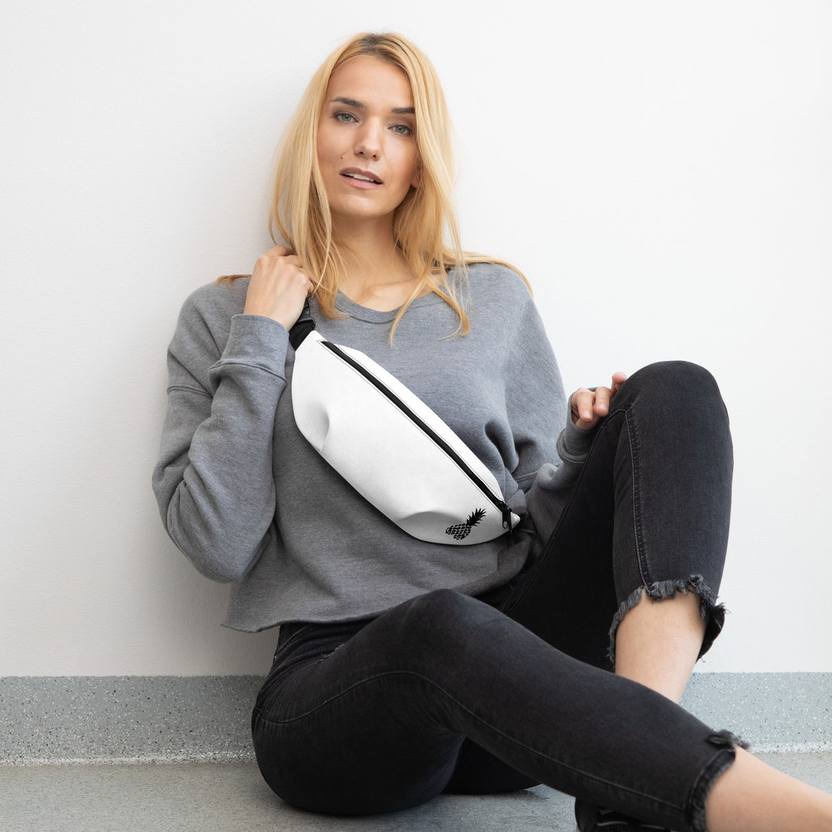 White Phineapple Bum Bag