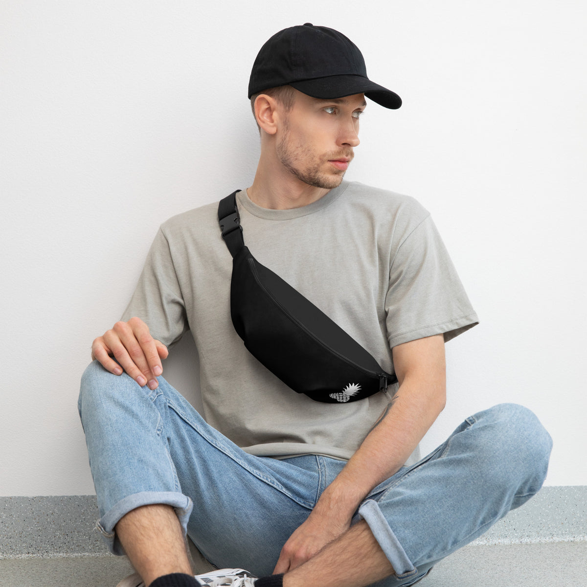 Black Phineapple Bum Bag