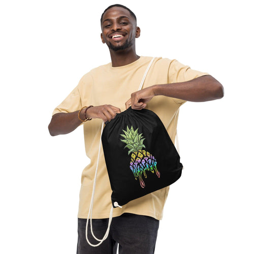 Organic cotton drawstring bag - Phineapple