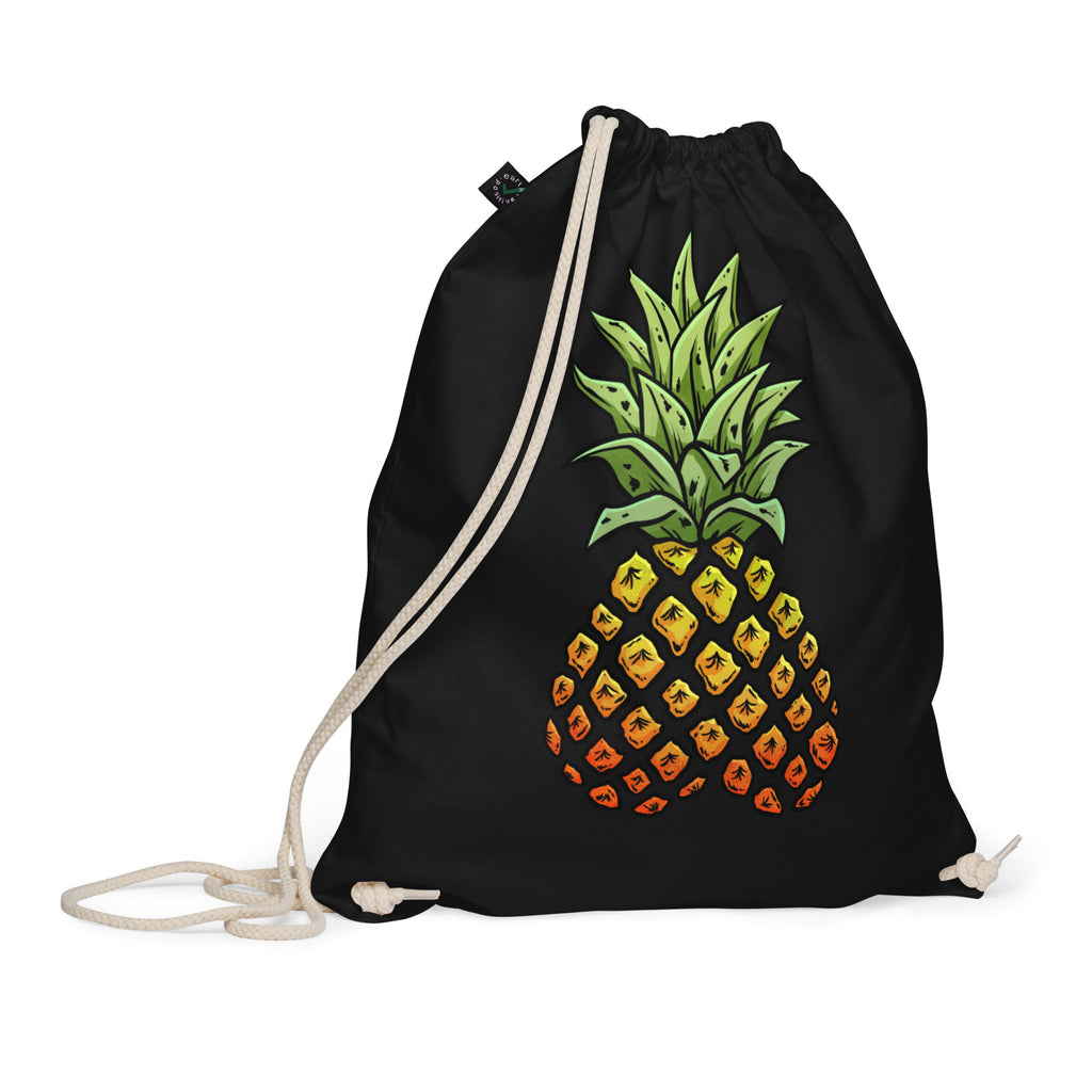Phineapple cotton drawstring bag