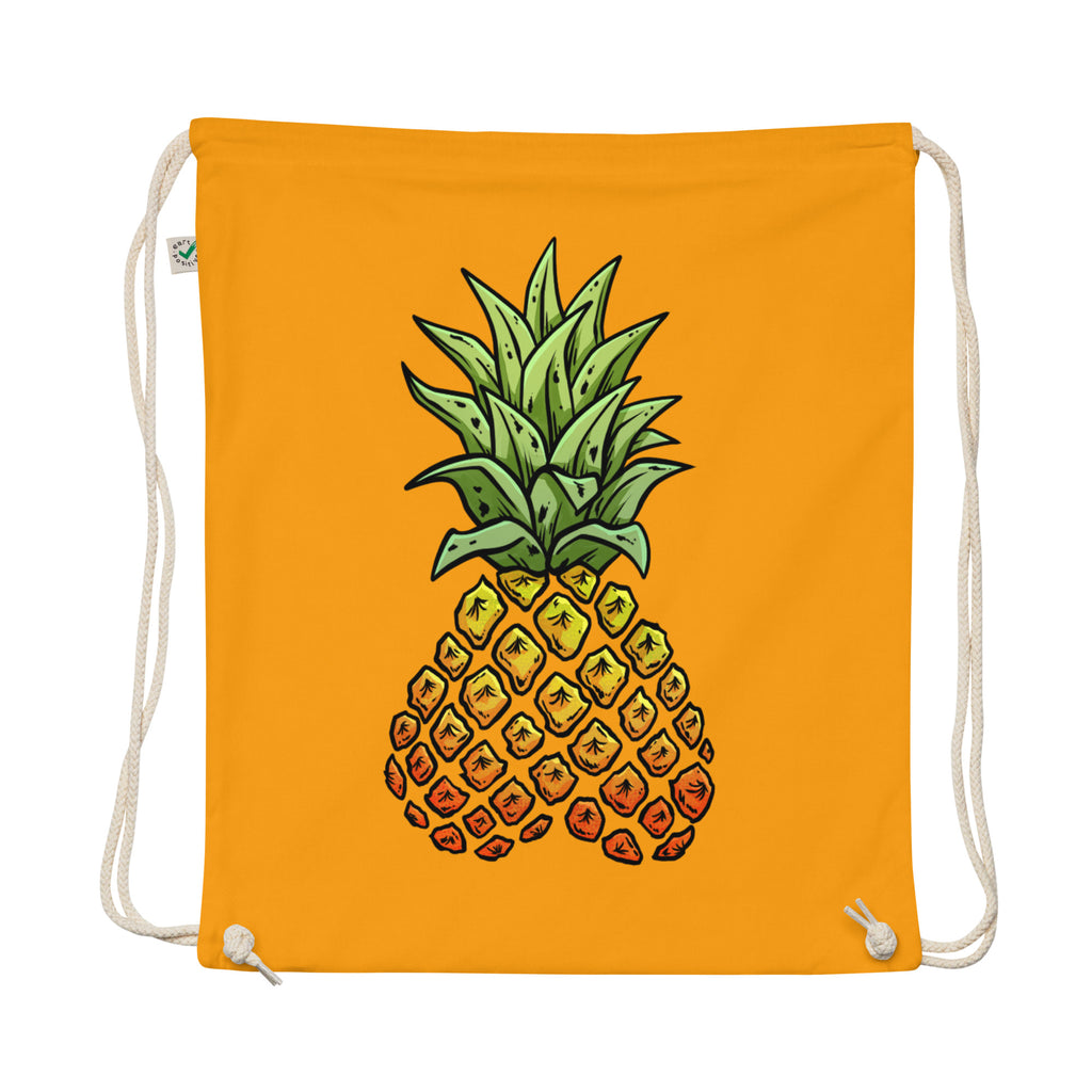 Phineapple cotton drawstring bag