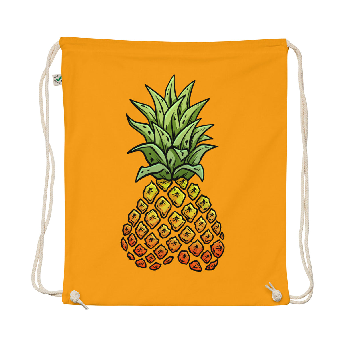 Phineapple cotton drawstring bag