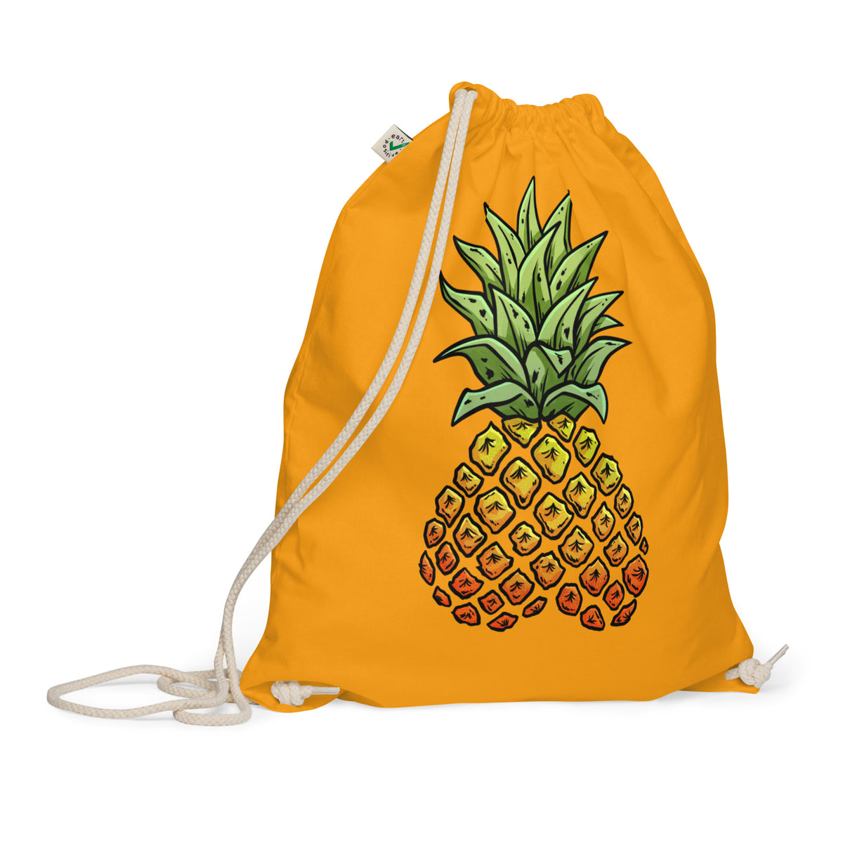 Phineapple cotton drawstring bag