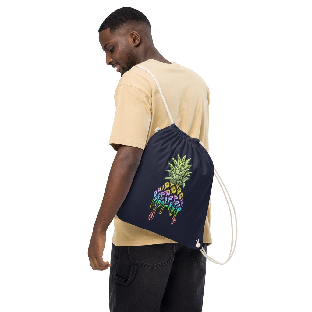 Organic cotton drawstring bag - Phineapple