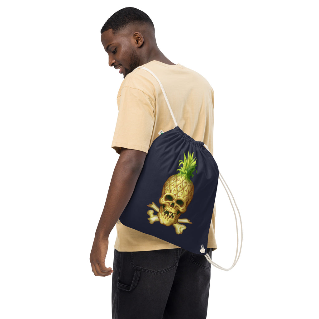 Phineapple Skull drawstring bag