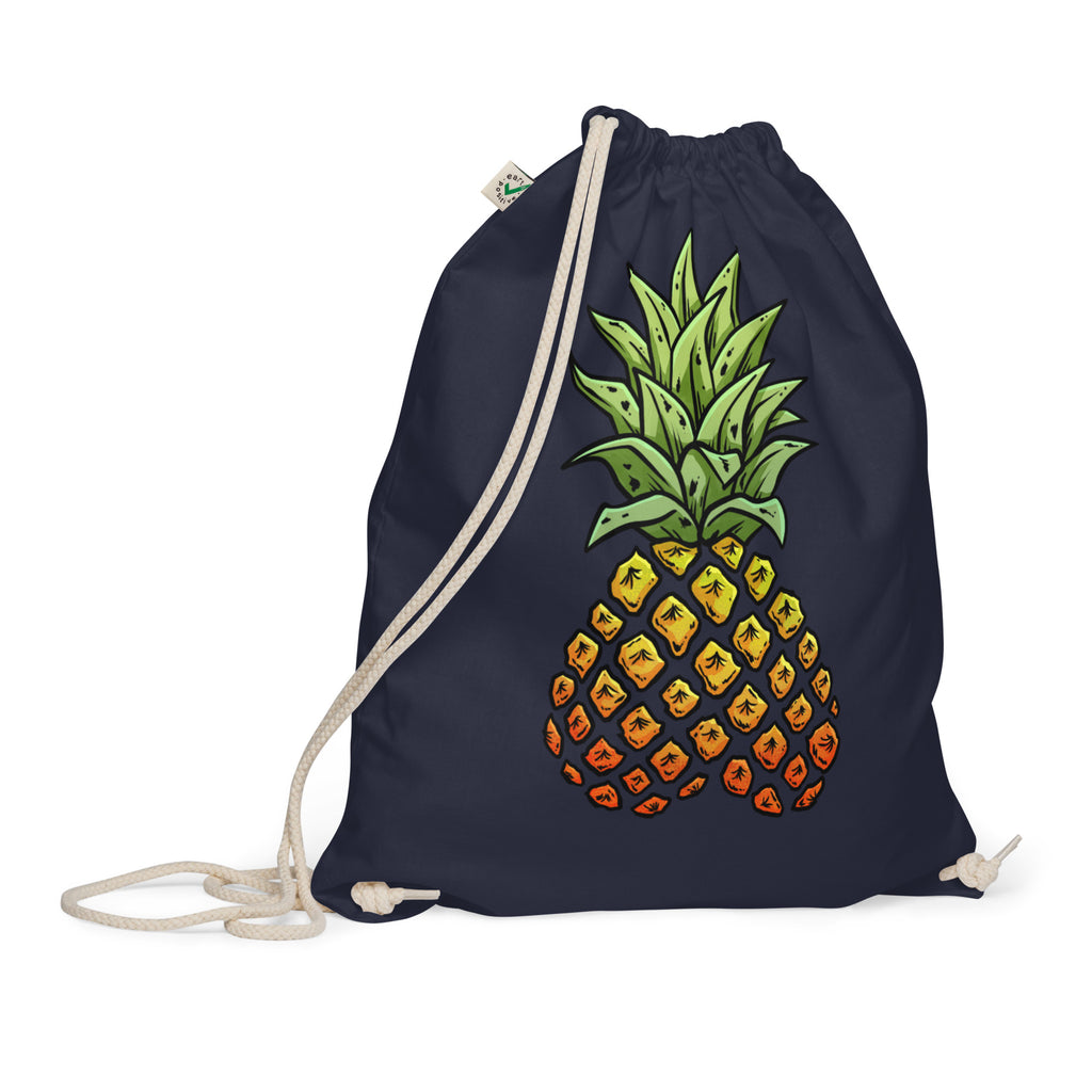 Phineapple cotton drawstring bag