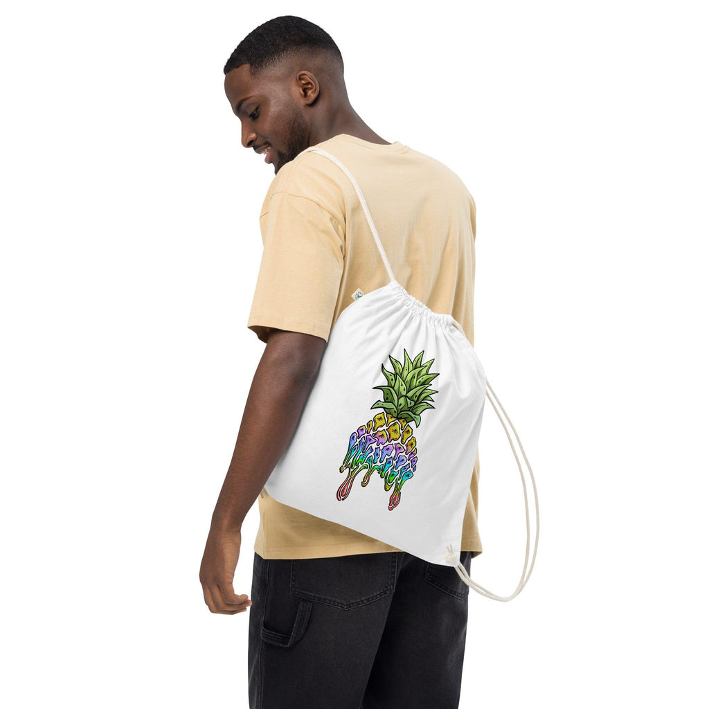 Organic cotton drawstring bag - Phineapple