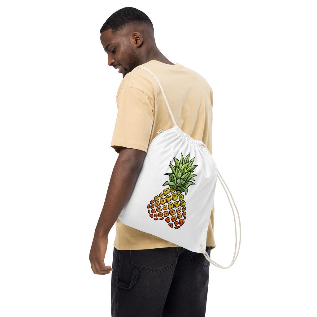 Phineapple cotton drawstring bag