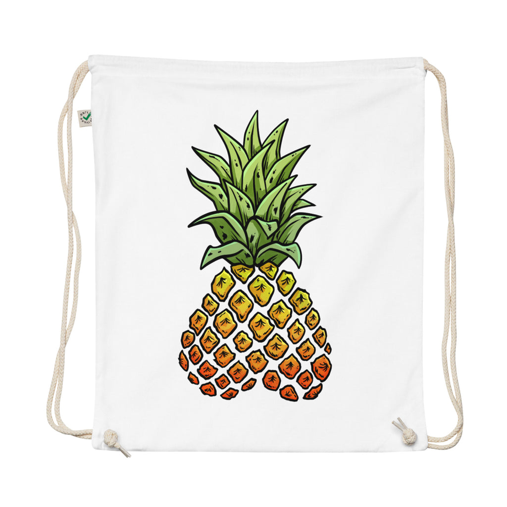 Phineapple cotton drawstring bag