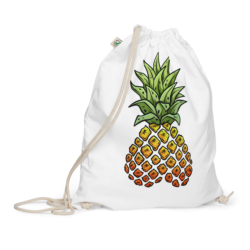 Phineapple cotton drawstring bag