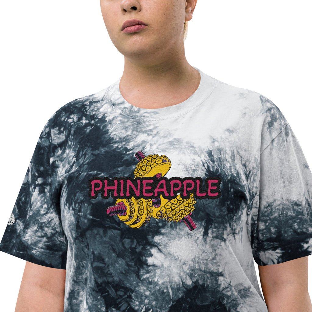 Embroidered  Phineapple Tie-Dye Pump Cover