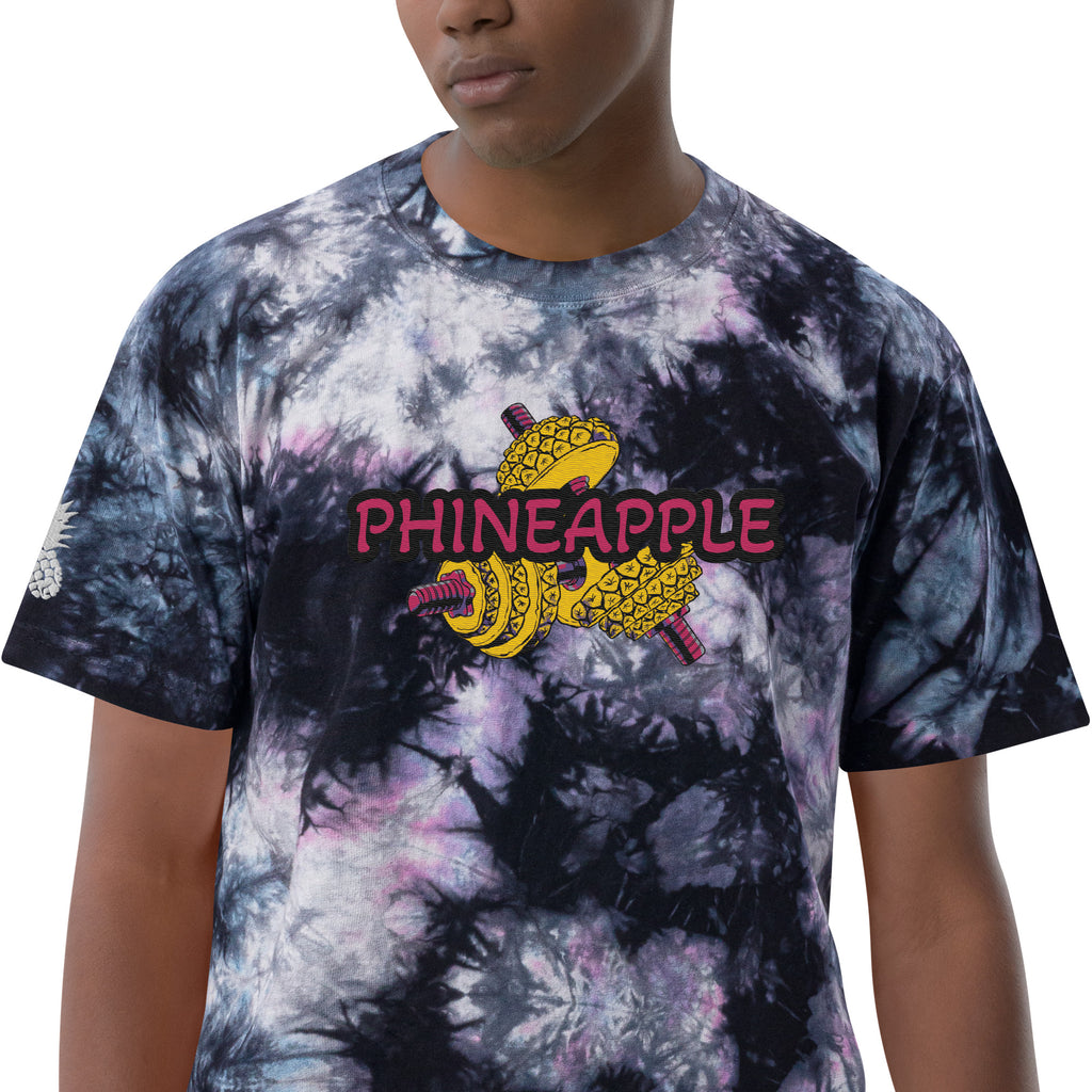 Embroidered  Phineapple Tie-Dye Pump Cover