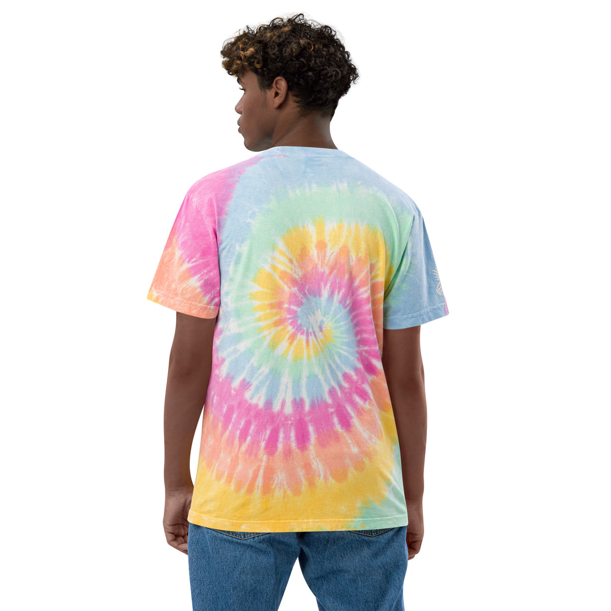 Embroidered  Phineapple Tie-Dye Pump Cover