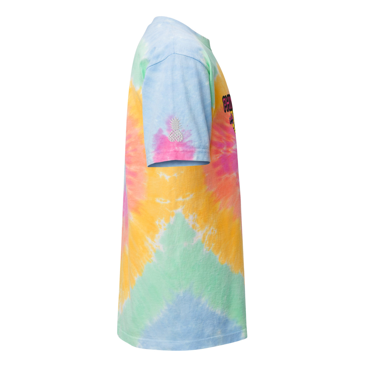 Embroidered  Phineapple Tie-Dye Pump Cover
