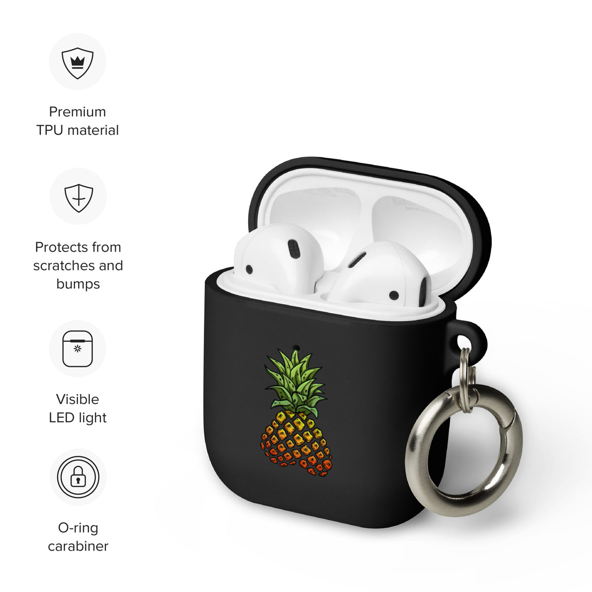 Rubber Phineapple AirPods case