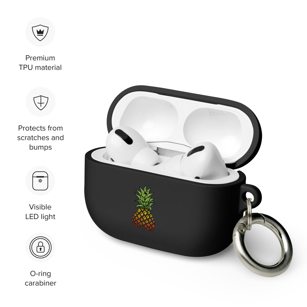 Rubber Phineapple AirPods case
