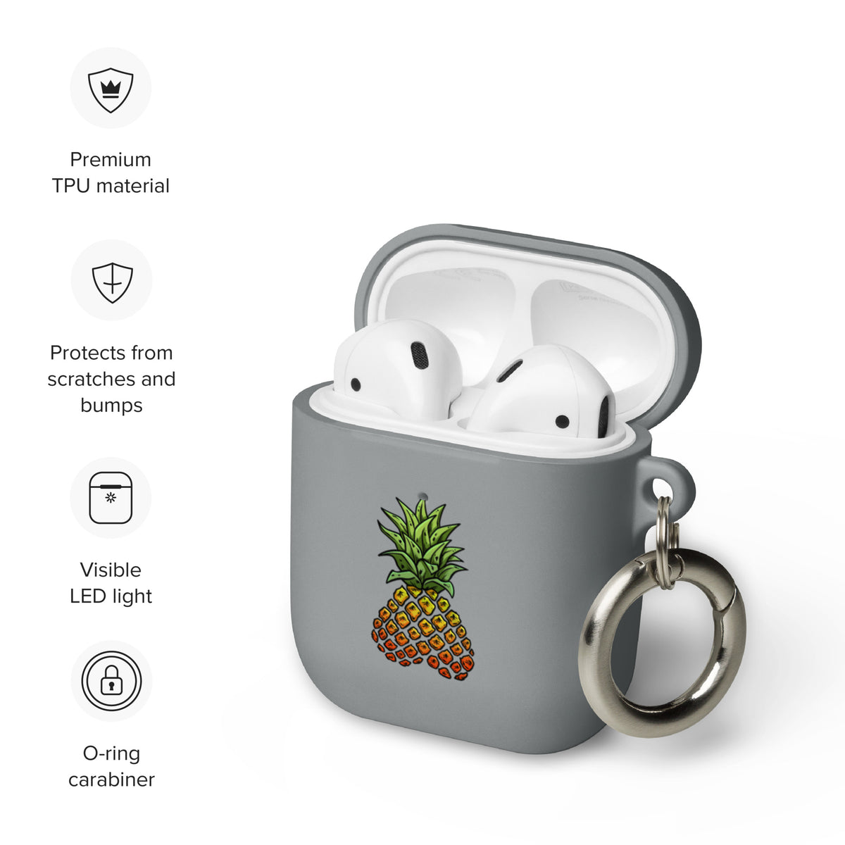 Rubber Phineapple AirPods case