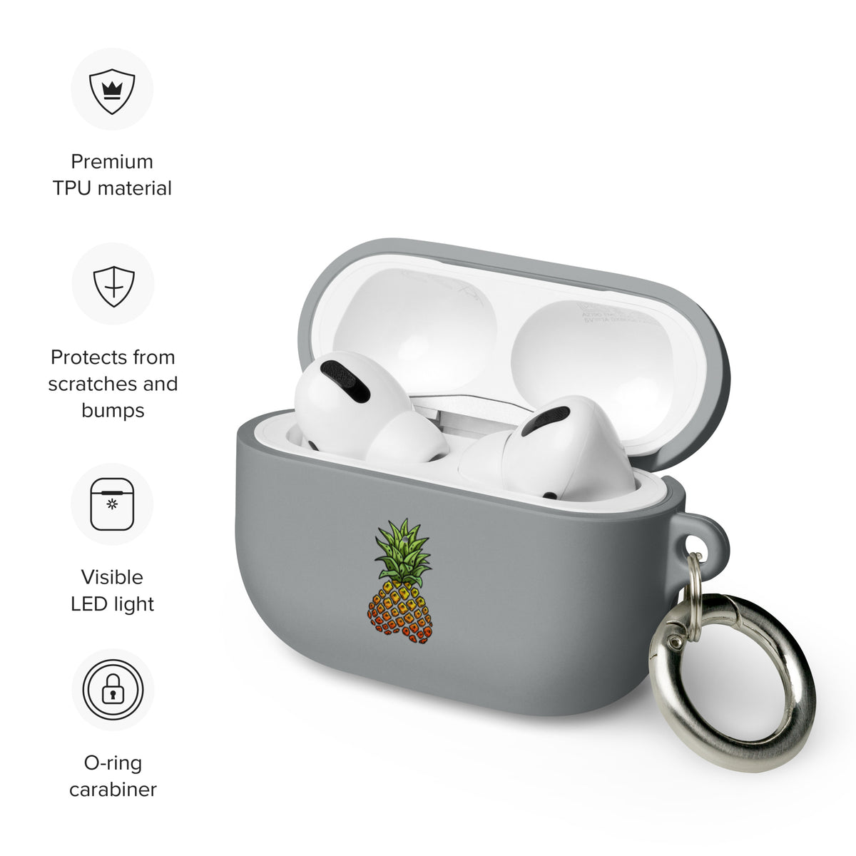 Rubber Phineapple AirPods case