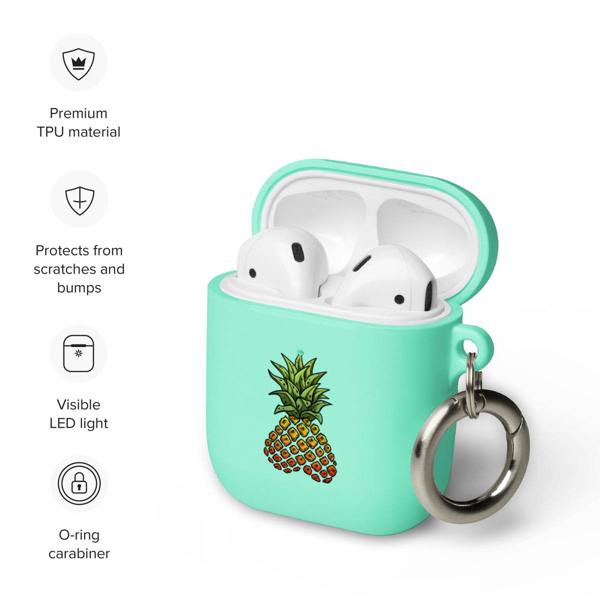 Rubber Phineapple AirPods case