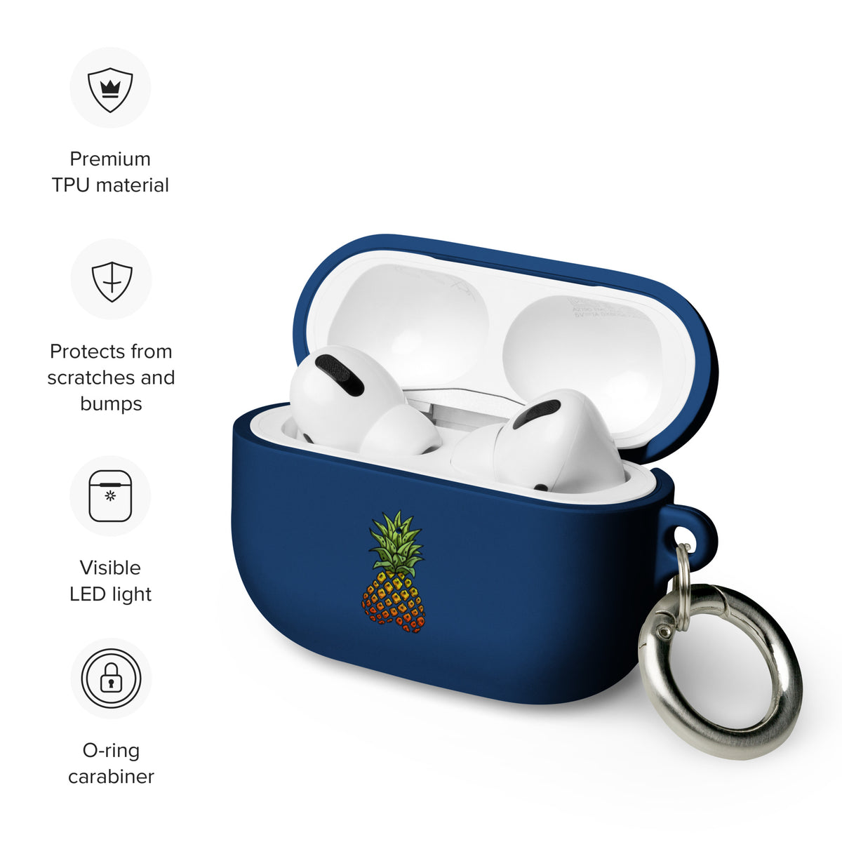 Rubber Phineapple AirPods case