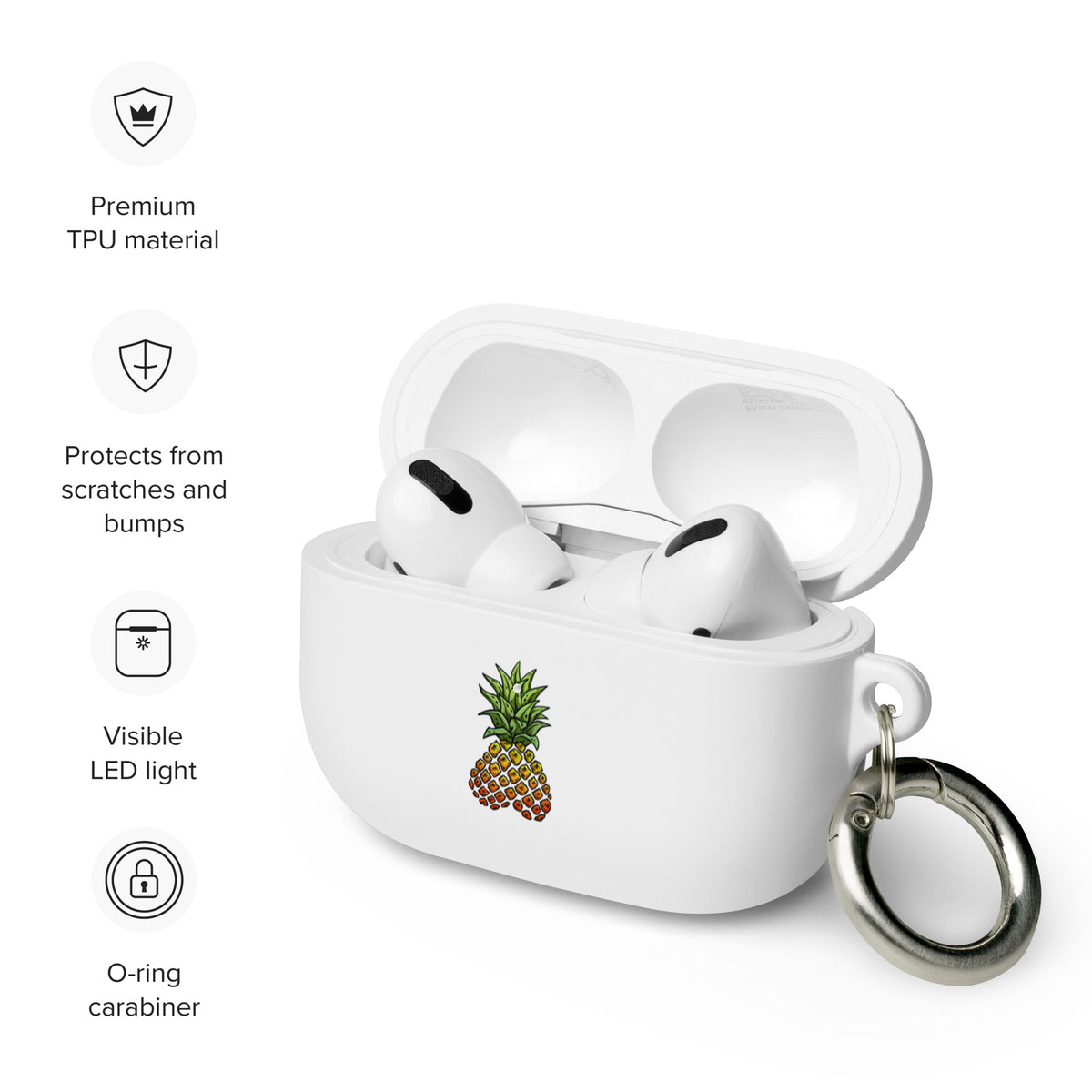 Rubber Phineapple AirPods case