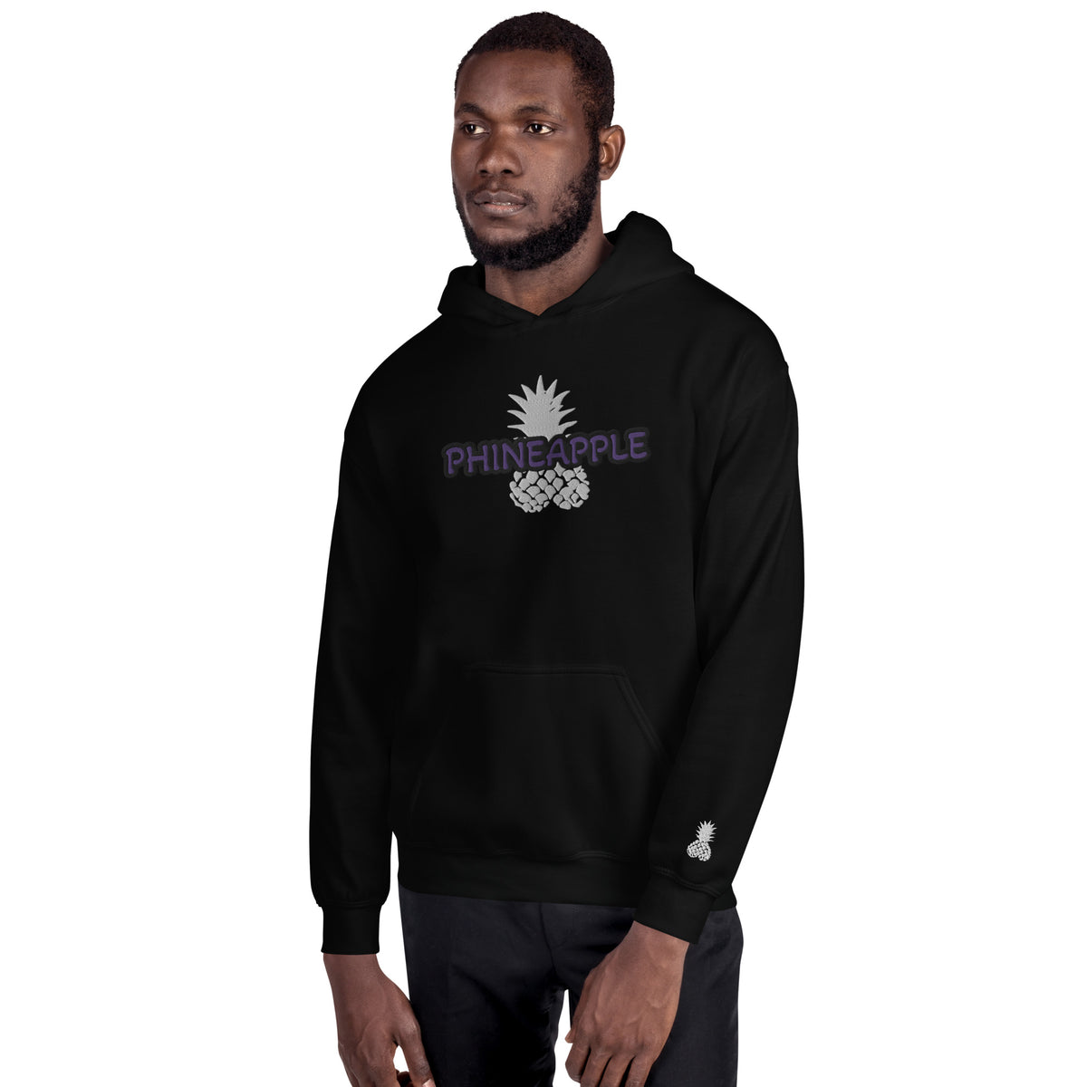 Embroidered Phineapple Unisex Hoodie