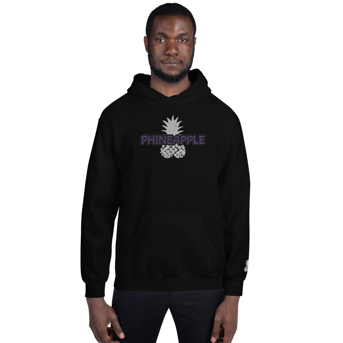 Embroidered Phineapple Unisex Hoodie