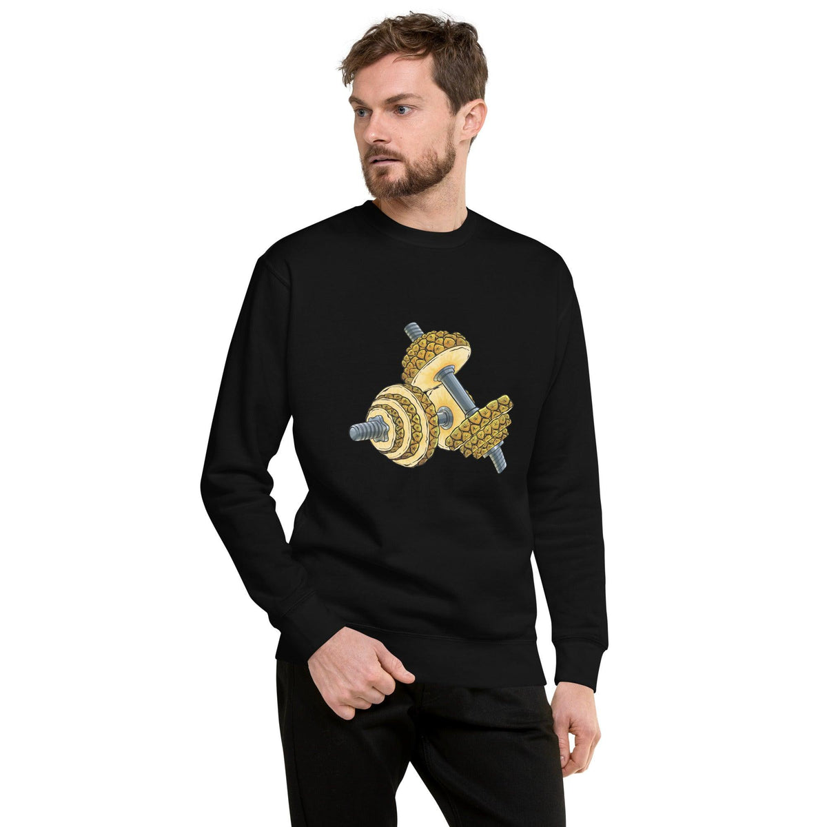 Phineapple Dumbbell Unisex Premium Sweatshirt - Phineapple