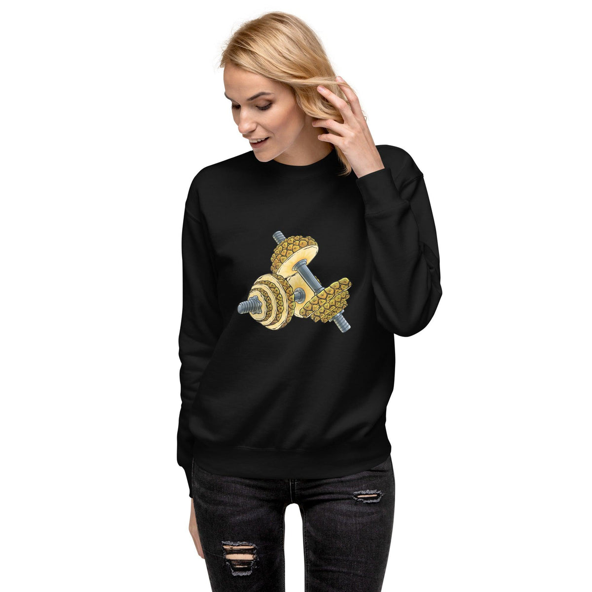Phineapple Dumbbell Unisex Premium Sweatshirt - Phineapple