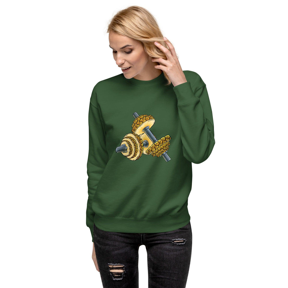Phineapple Dumbbell Unisex Premium Sweatshirt - Phineapple