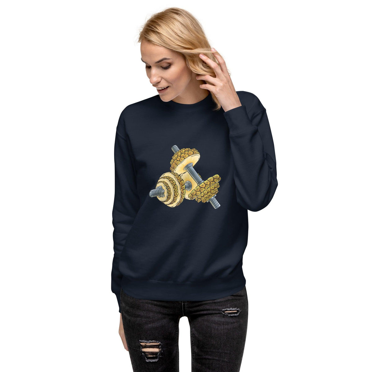 Phineapple Dumbbell Unisex Premium Sweatshirt - Phineapple