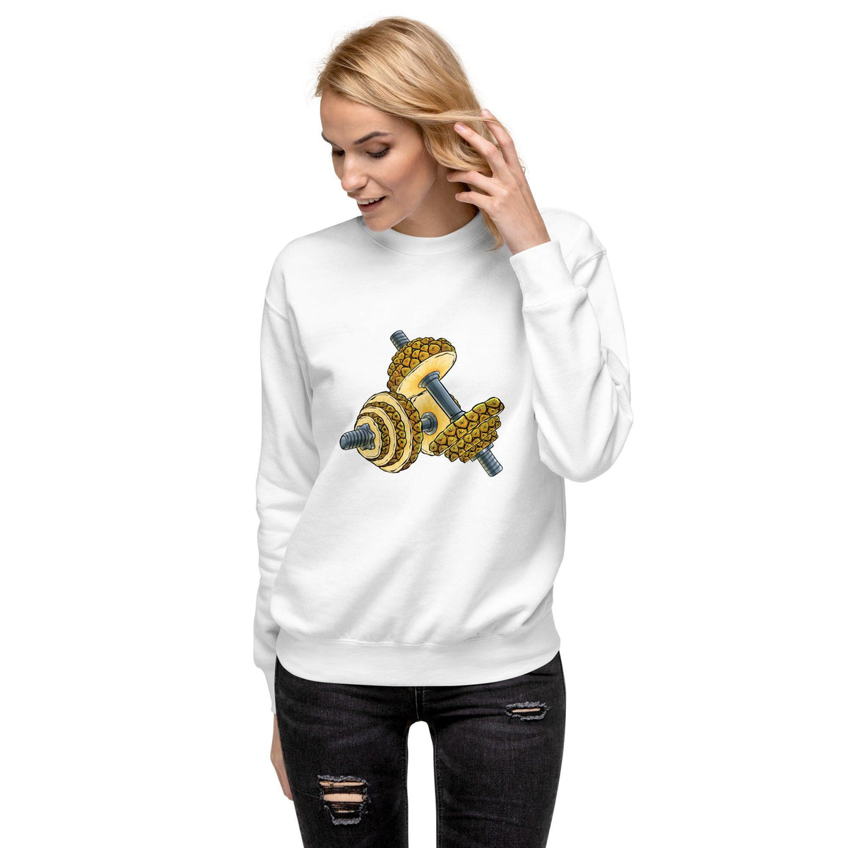 Phineapple Dumbbell Unisex Premium Sweatshirt - Phineapple