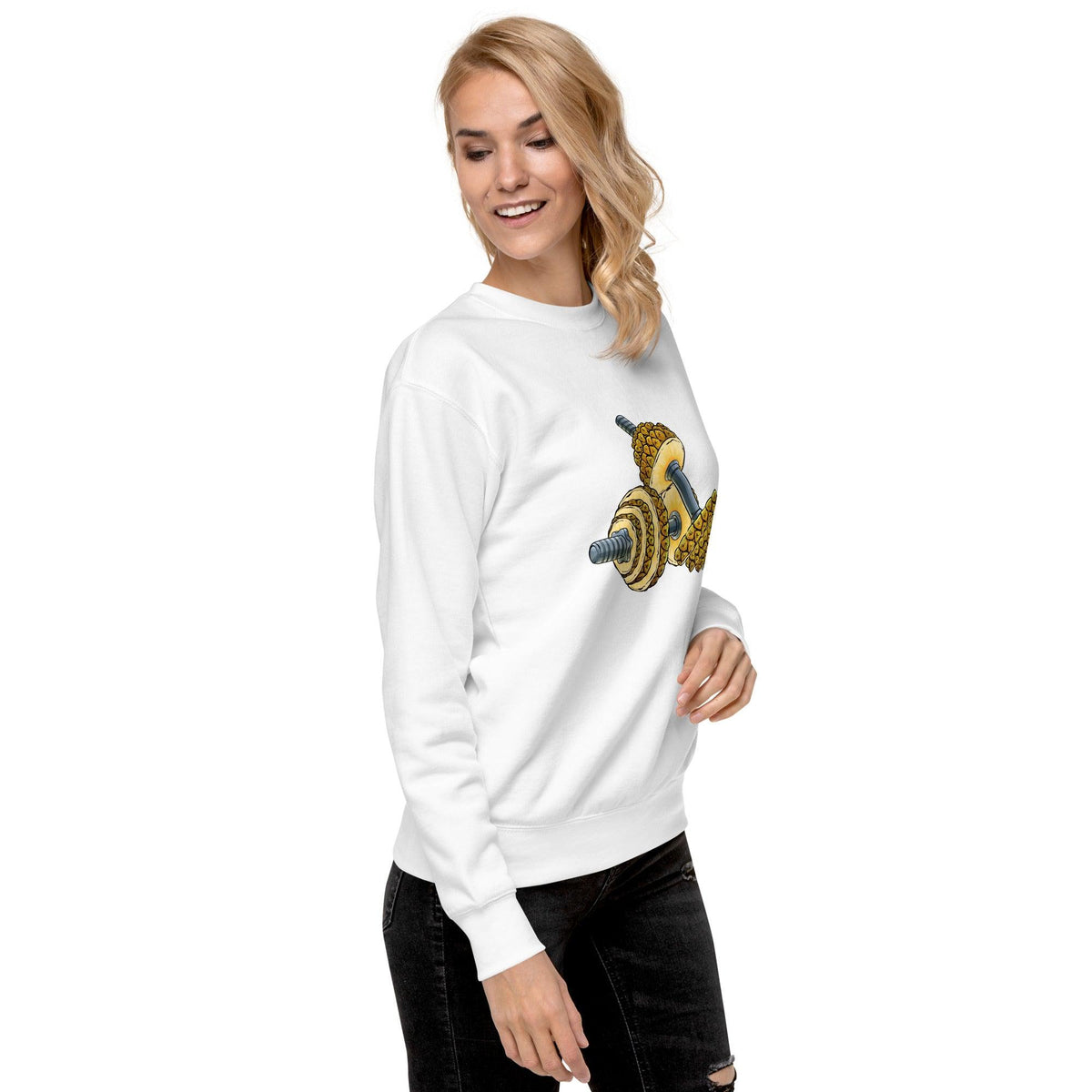 Phineapple Dumbbell Unisex Premium Sweatshirt - Phineapple