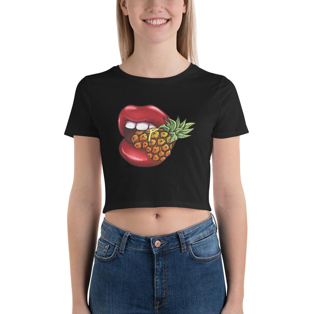 Phineapple Lips Women’s Crop Tee - Phineapple