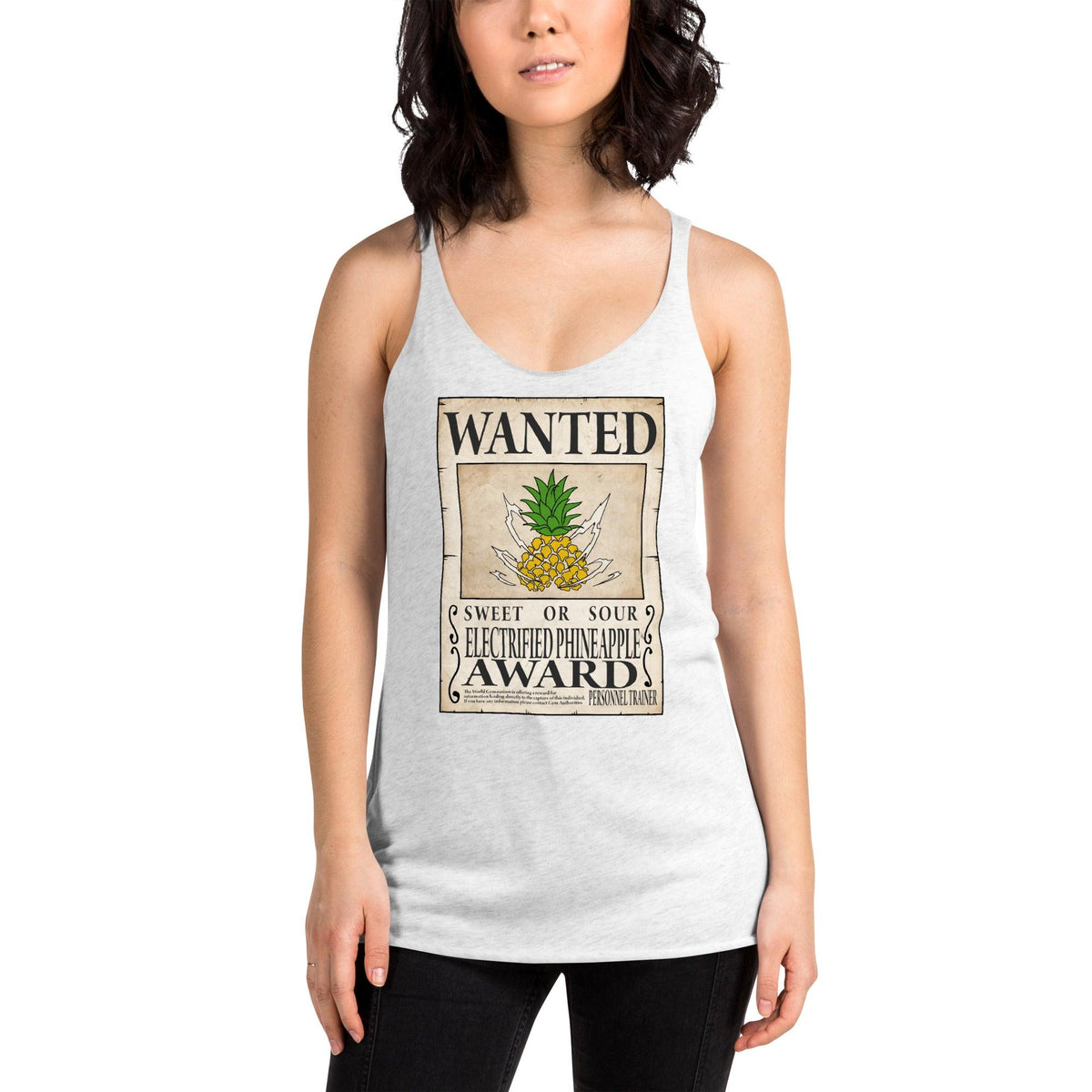 Wanted Women's Racerback Tank - Phineapple