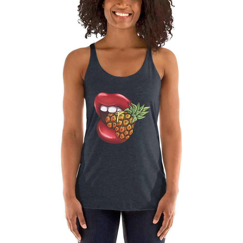 Lips Women's Racerback Tank - Phineapple