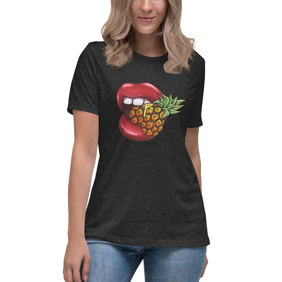 Phineapple Lips Women's Relaxed T-Shirt - Phineapple