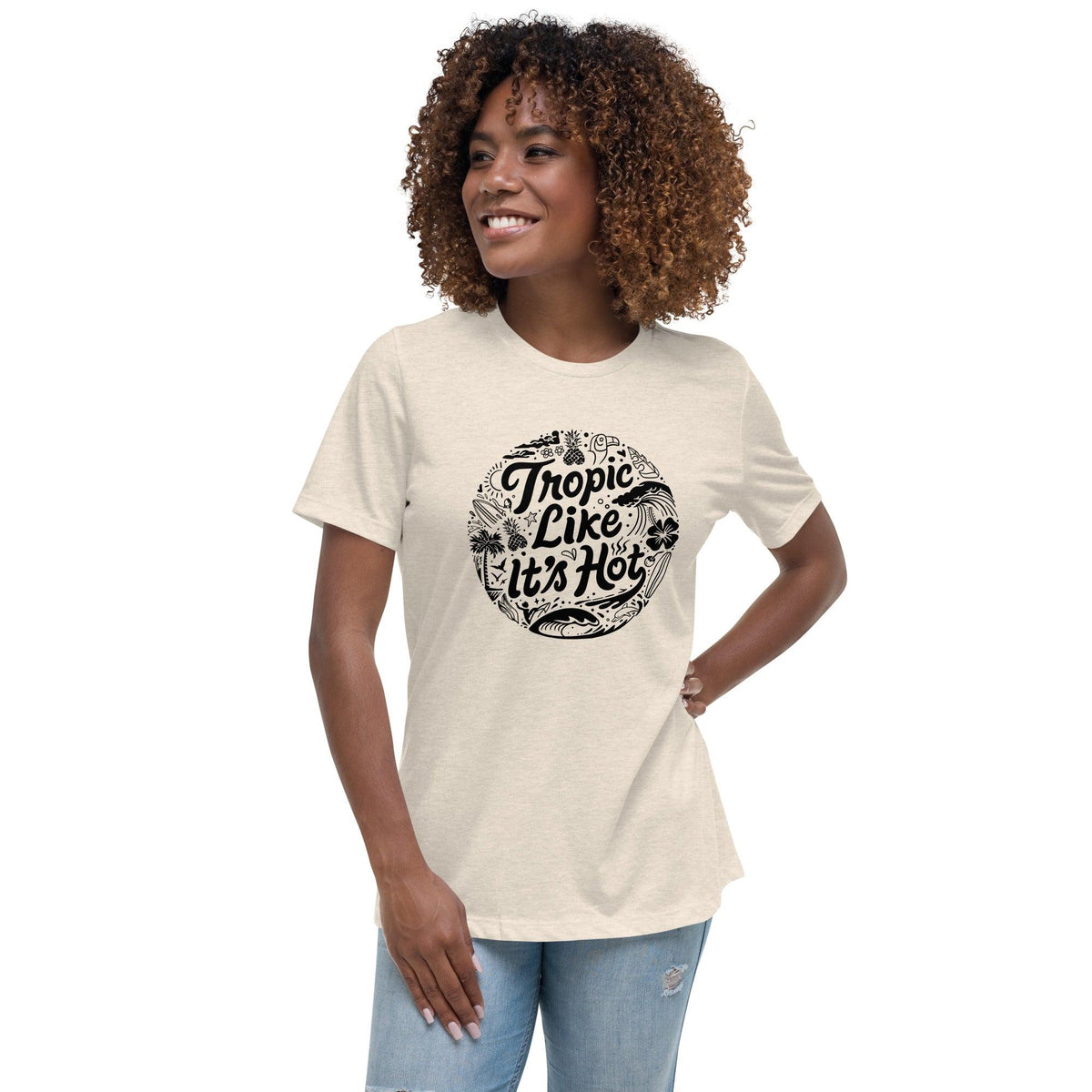 Tropic Like It's Hot Women's Relaxed T-Shirt - Phineapple
