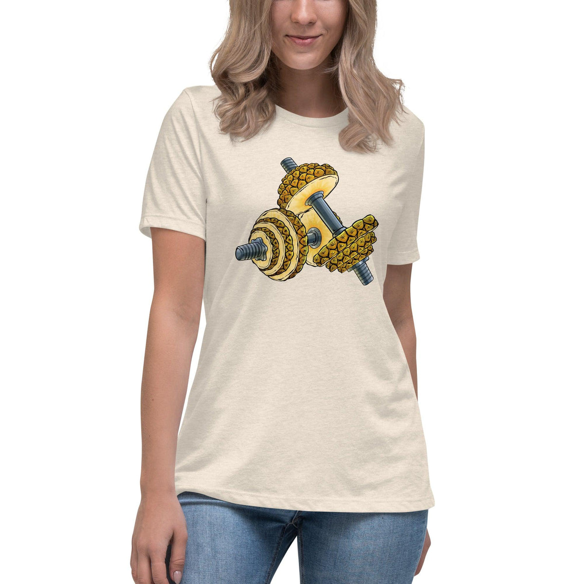 Phineapple Dumbbell Women's Relaxed T-Shirt - Phineapple