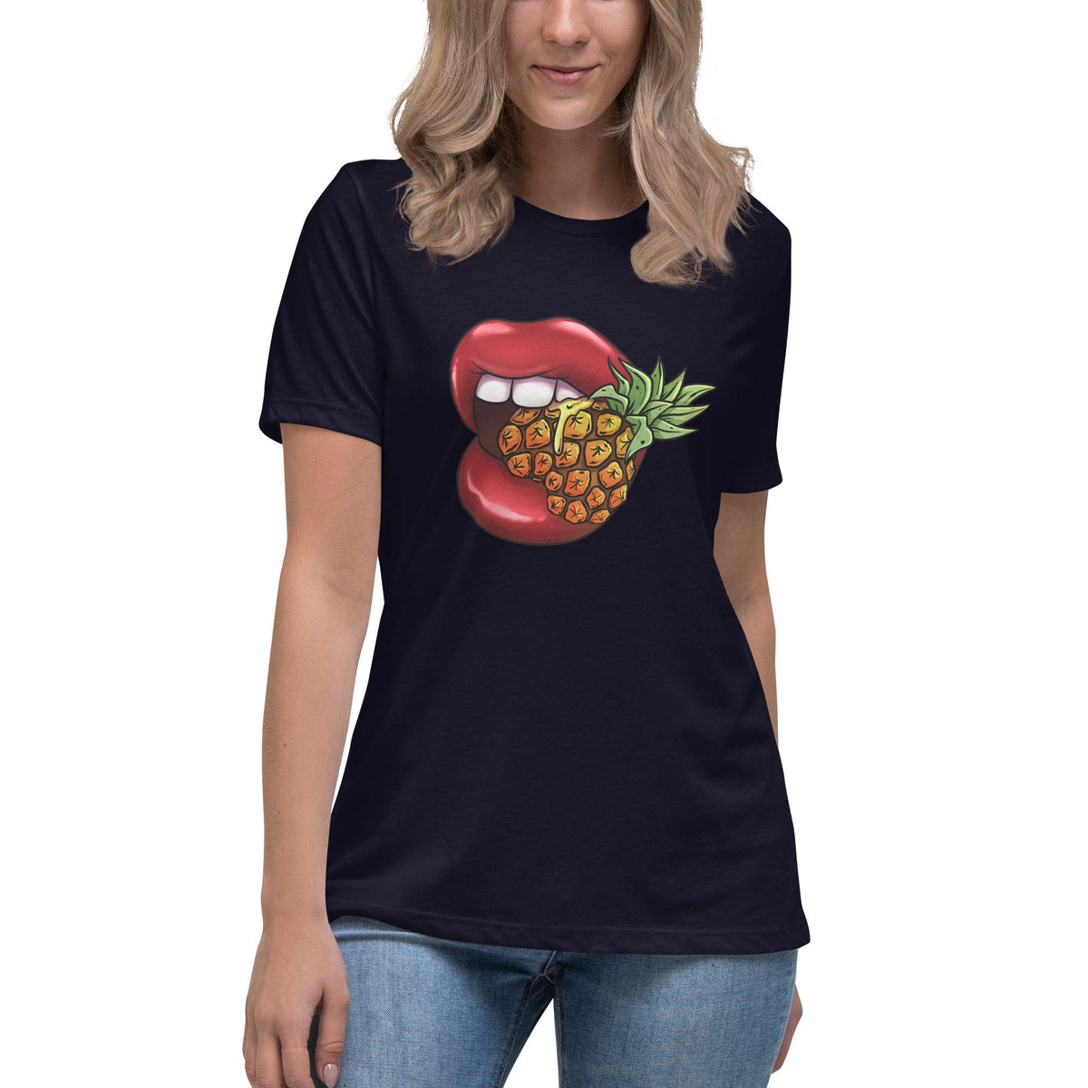 Phineapple Lips Women's Relaxed T-Shirt - Phineapple