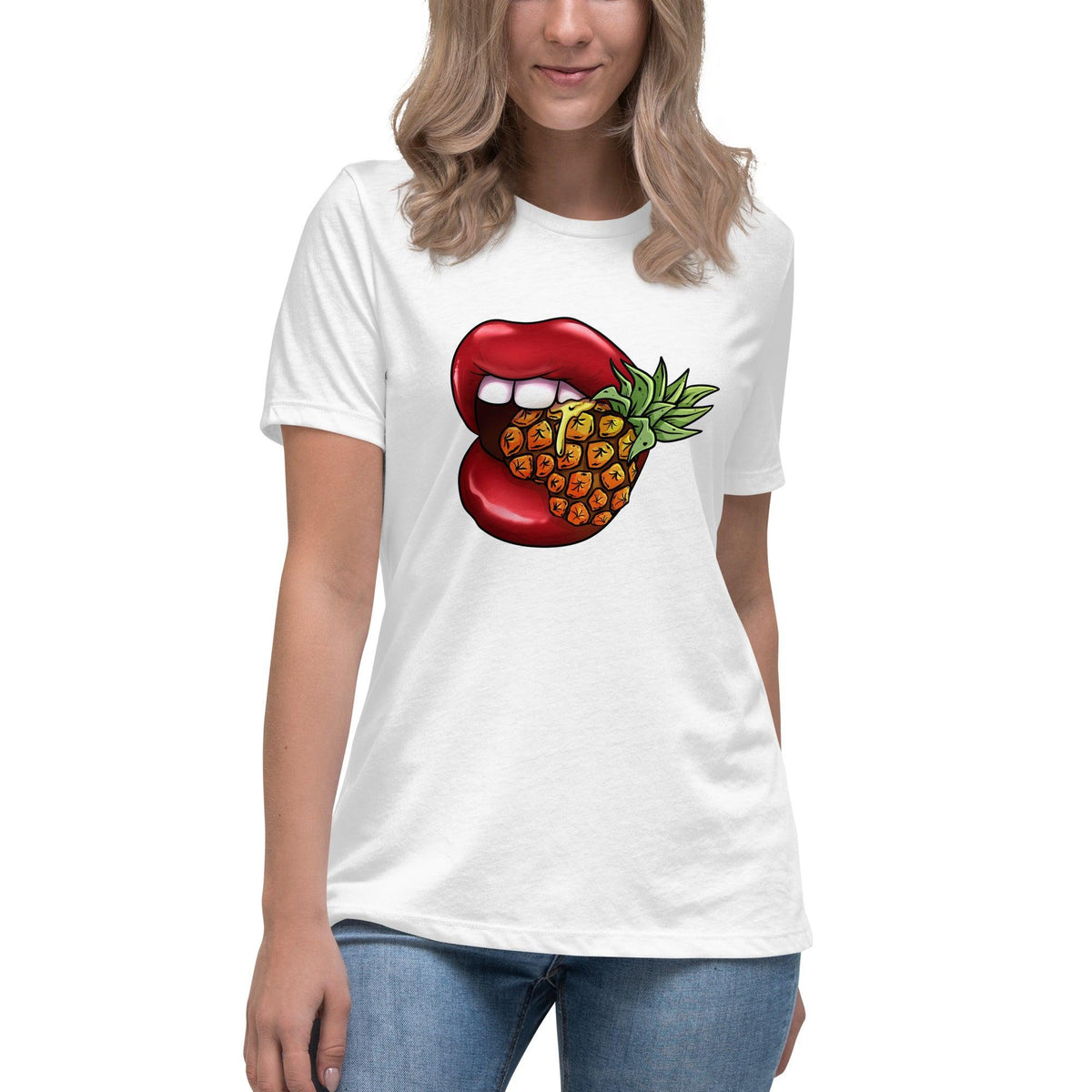 Phineapple Lips Women's Relaxed T-Shirt - Phineapple